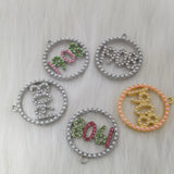 10Pcs Pearl Metal Alloy Pendants Antique Jewelry Making DIY Accessorie