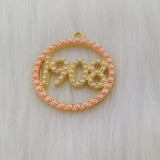 10Pcs Pearl Metal Alloy Pendants Antique Jewelry Making DIY Accessorie