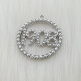 10Pcs Pearl Metal Alloy Pendants Antique Jewelry Making DIY Accessorie