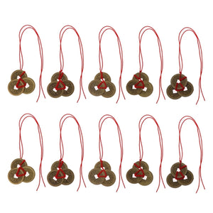 10Pcs Chinese Fortune Coins Feng Shui Coins I-Ching Coins Kit Traditional Coins