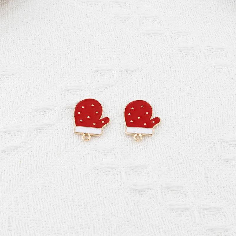 10Pcs Christmas Beads Jewelry DIY Accessory Pendant