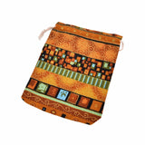 10Pcs Christmas Cotton Jewelry Pouches Ethnic Gift Bags Drawstring Bags 9.5*12cm