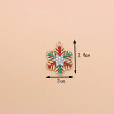 10Pcs Snowflake Charms for DIY Jewelry Making