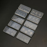 10Pcs Christmas Silicone Nail Art Mold Set