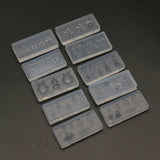 10Pcs Christmas Silicone Nail Art Mold Set