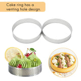 10Pcs Circular Tart Rings Stainless Steel Cake Mousse Mold