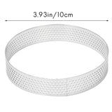 10Pcs Circular Tart Rings Stainless Steel Cake Mousse Mold
