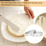 10Pcs Circular Tart Rings Stainless Steel Cake Mousse Mold