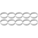 10Pcs Stainless Steel Tart Rings with Holes Kitchen Baking Mould
