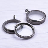 10Pcs 30mm Round Memory Twist Locket Pendant Necklace Jewelry Bulk