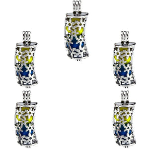 10Pcs Flower Pearl Cage Aromatherapy Diffuser Pendant Necklace Bracelet Bulk
