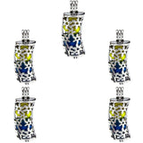 10Pcs Flower Pearl Cage Aromatherapy Diffuser Pendant Necklace Bracelet Bulk