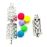 10Pcs Star Pearl Cage Locket Aromatherapy Pendant DIY Jewelry