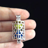 10Pcs Star Pearl Cage Locket Aromatherapy Pendant DIY Jewelry