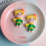 10Pcs Little Prince Fox Resin Charms Pendants for Jewelry Making
