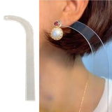 10Pcs Clear Acrylic Earring Fitting Bar Earring Display for Live Sales