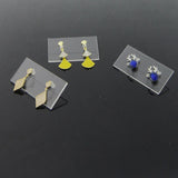 10Pcs Acrylic Earrings Display Stand Rectangle Ear Stud Jewelry