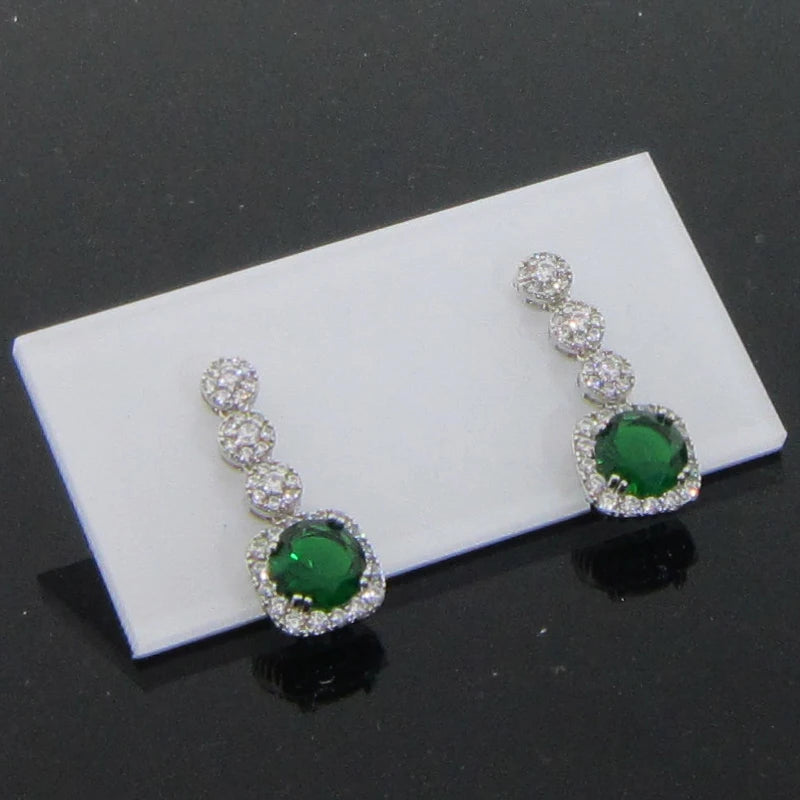 10Pcs Acrylic Earrings Display Stand Rectangle Ear Stud Jewelry