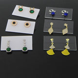 10Pcs Acrylic Earrings Display Stand Rectangle Ear Stud Jewelry