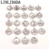 10Pcs Clear CZ Micro Pave Mother-of-shell Pendant Charm