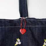 10Pcs Love Heart Sweet Letter Keychain Ball Chains Double Sided Pendant
