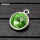 10Pcs Birthstone Crystal Charms for Jewelry Making Necklace Bracelet