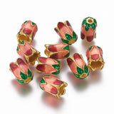 10Pcs Colorful Chinese Cabbage Beads Alloy Enamel Bracelet Necklace Spacers