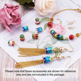 10Pcs Colorful Chinese Cabbage Beads Alloy Enamel Bracelet Necklace Spacers