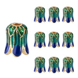 10Pcs Colorful Chinese Cabbage Beads Alloy Enamel Bracelet Necklace Spacers