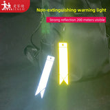 10Pcs Colorful Streamer Reflective Safety Keychain Jewelry Bag Pendant