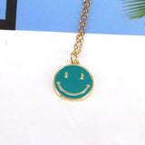 10Pcs Colorful Smiley Face Necklace Pendant Earring Charm for Jewelry Making