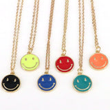 10Pcs Colorful Smiley Face Necklace Pendant Earring Charm for Jewelry Making