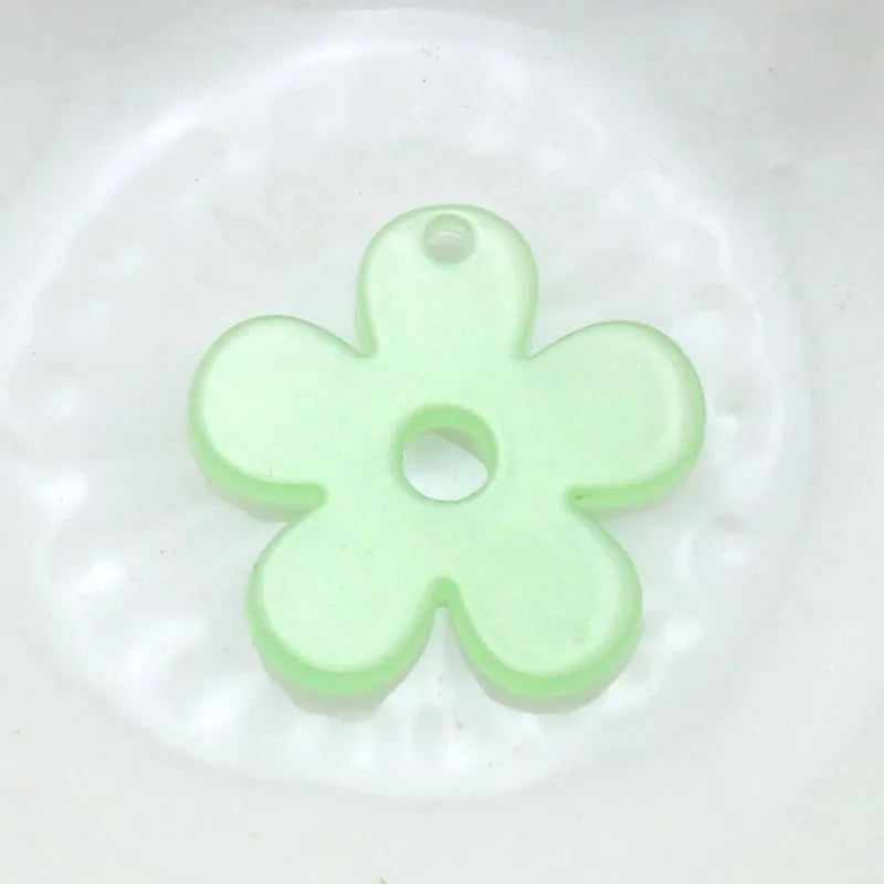 10Pcs Flower Resin Charms for Jewelry Making Pendant DIY Accessory
