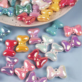 10Pcs Glitter Bowknot Acrylic Charms DIY Jewelry Make Hanging Accessory