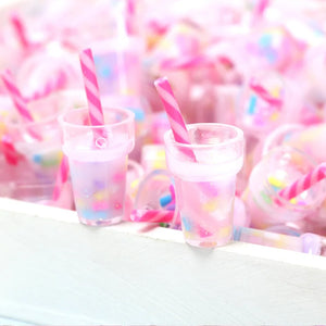 10Pcs Resin Pearl Tea Cup Charms Pendant DIY Jewelry Making C385