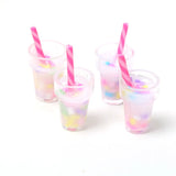 10Pcs Resin Pearl Tea Cup Charms Pendant DIY Jewelry Making C385