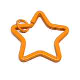 10Pcs Star Shape Metal Keyring Split Rings DIY Key Chains Key Holder Accessories