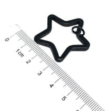10Pcs Star Shape Metal Keyring Split Rings DIY Key Chains Key Holder Accessories