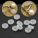 10Pcs Comfort Pads for Clip On Earrings Silicone Earring Ring Cushion