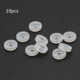 10Pcs Comfort Pads for Clip On Earrings Silicone Earring Ring Cushion