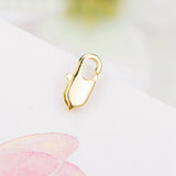 10Pcs Copper 18K Flat Lobster Clasps for DIY Jewelry Making