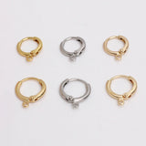 10Pcs Copper Leverback Earring Hooks 18K Plated DIY Jewelry Findings