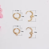 10Pcs Copper Leverback Earring Hooks 18K Plated DIY Jewelry Findings
