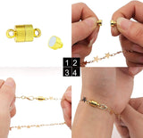 10Pcs Copper Magnetic Clasps for DIY Couple Bracelet Necklace
