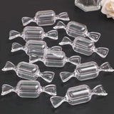 10Pcs Candy Shape Mini Plastic Jewelry Boxes Clear Ring Earrings Organizer