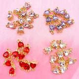 10Pcs Angel Wings Heart Pendant Charms for Jewelry Making
