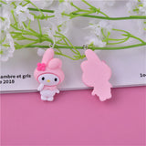 10Pcs Cartoon Rabbit Dog Cat Resin Charms DIY Crafts Pendants