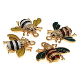 10Pcs Insect Bee Enamel Charms For DIY Jewelry Making