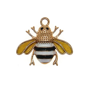 10Pcs Insect Bee Enamel Charms For DIY Jewelry Making