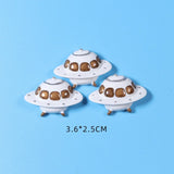 10Pcs Astronaut Resin Cabochons Scrapbooking DIY Jewelry Craft Decoration